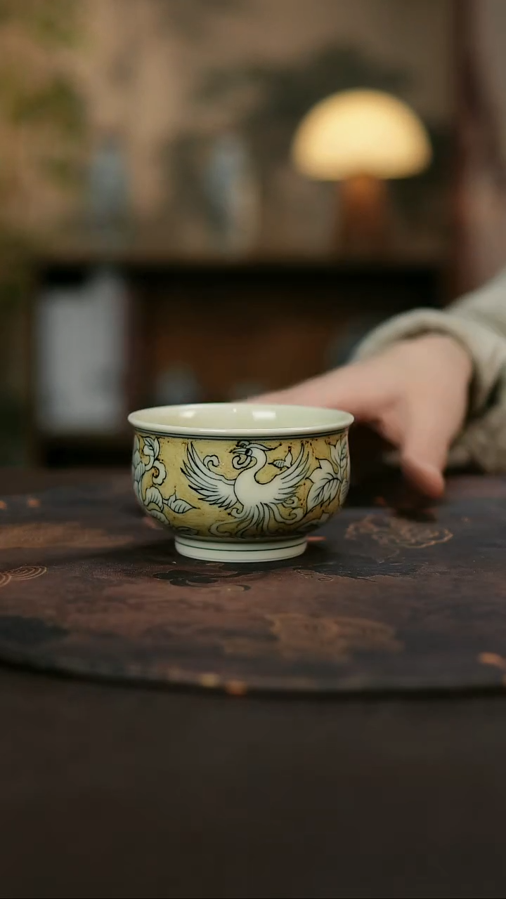 景德镇陶瓷杯碗柴烧多人