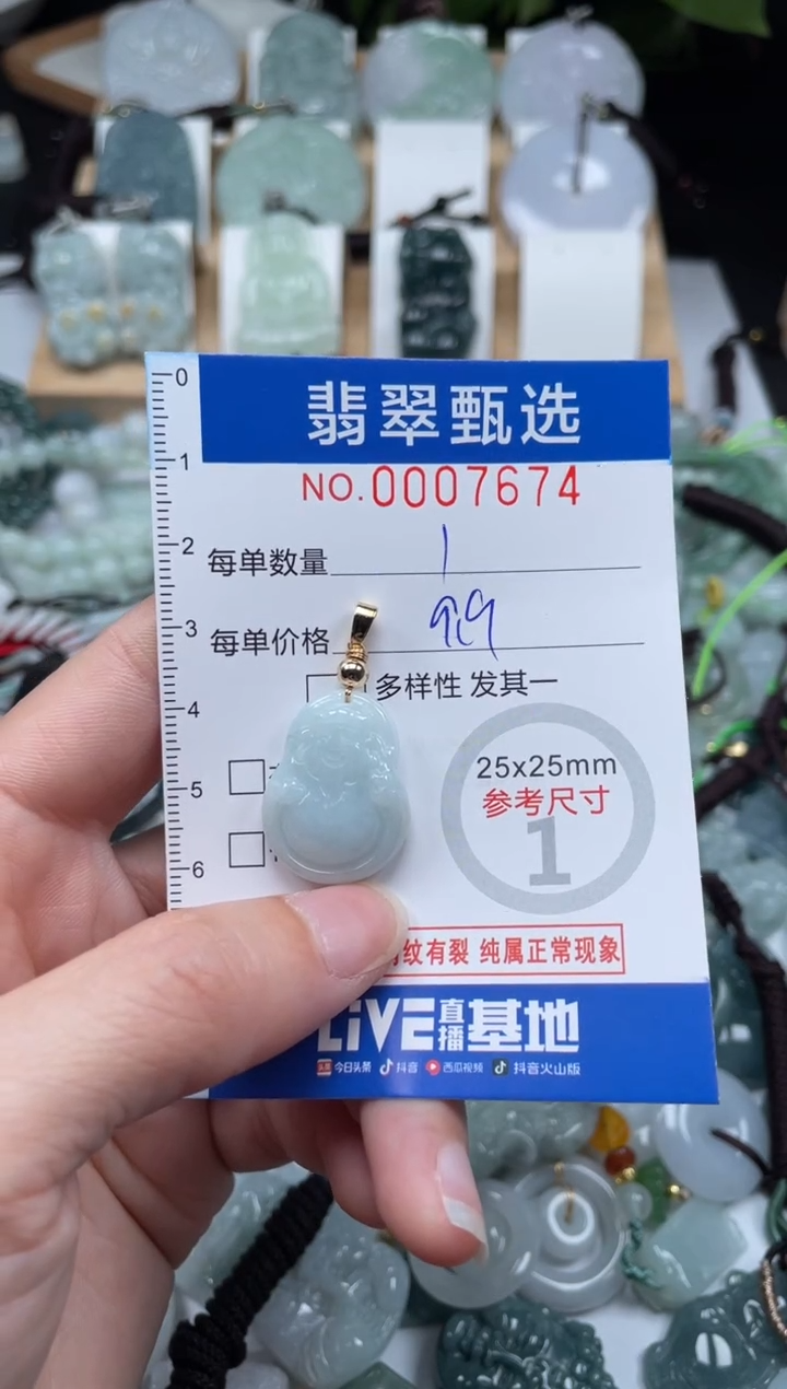 【闪购商品】翡翠未镶嵌颈饰00..7674
