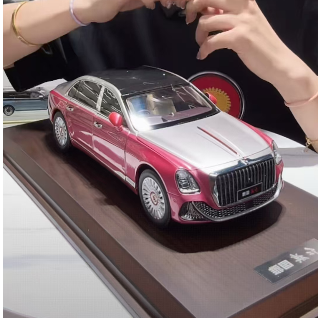 1/18汽车模型合金国雅讨喜蝶舞阿卡金双拼