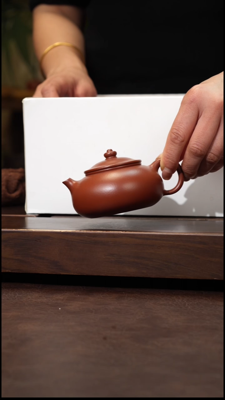 茶壶紫砂朱泥寒江150cc左右