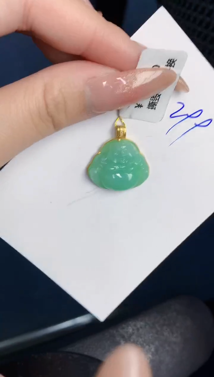 【闪购商品】翡翠颈饰18K金镶嵌000000000