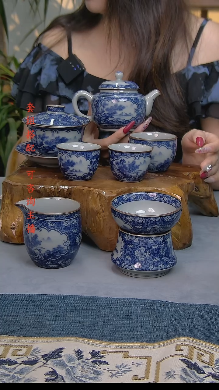 简装家用款7件套 老陶泥开片纹陶瓷茶具