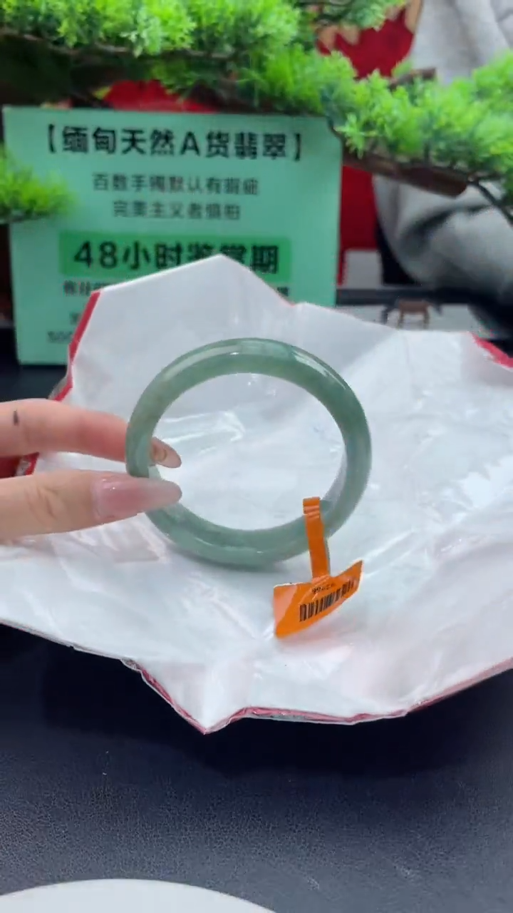 【闪购商品】翡翠手镯未镶嵌翡翠手镯（微瑕）17