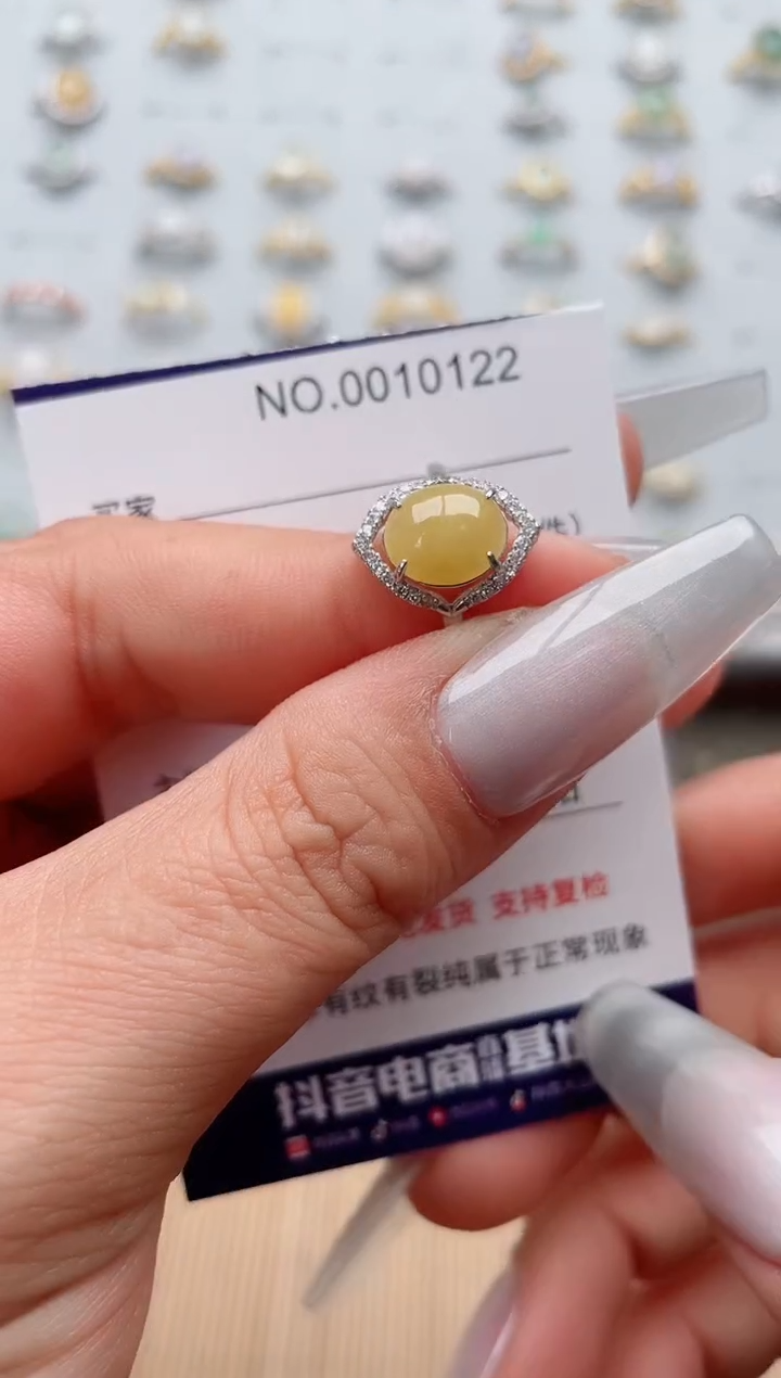 【闪购商品】翡翠戒指银S925镶嵌·