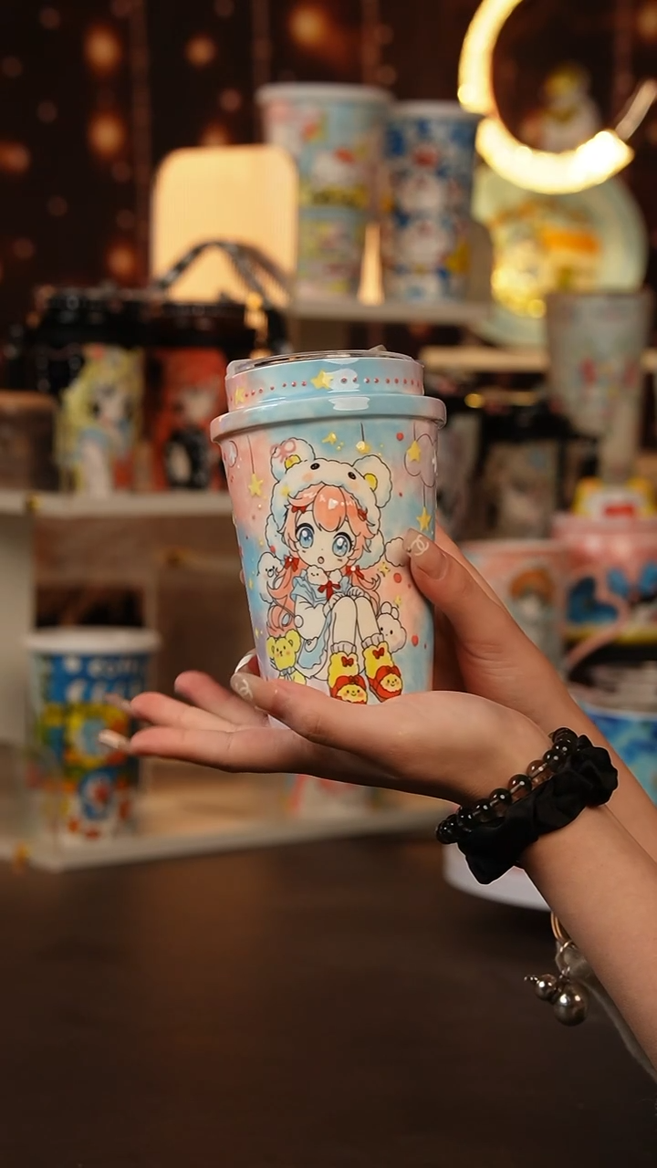 （玉泥）景德镇手工手绘文创陶瓷杯