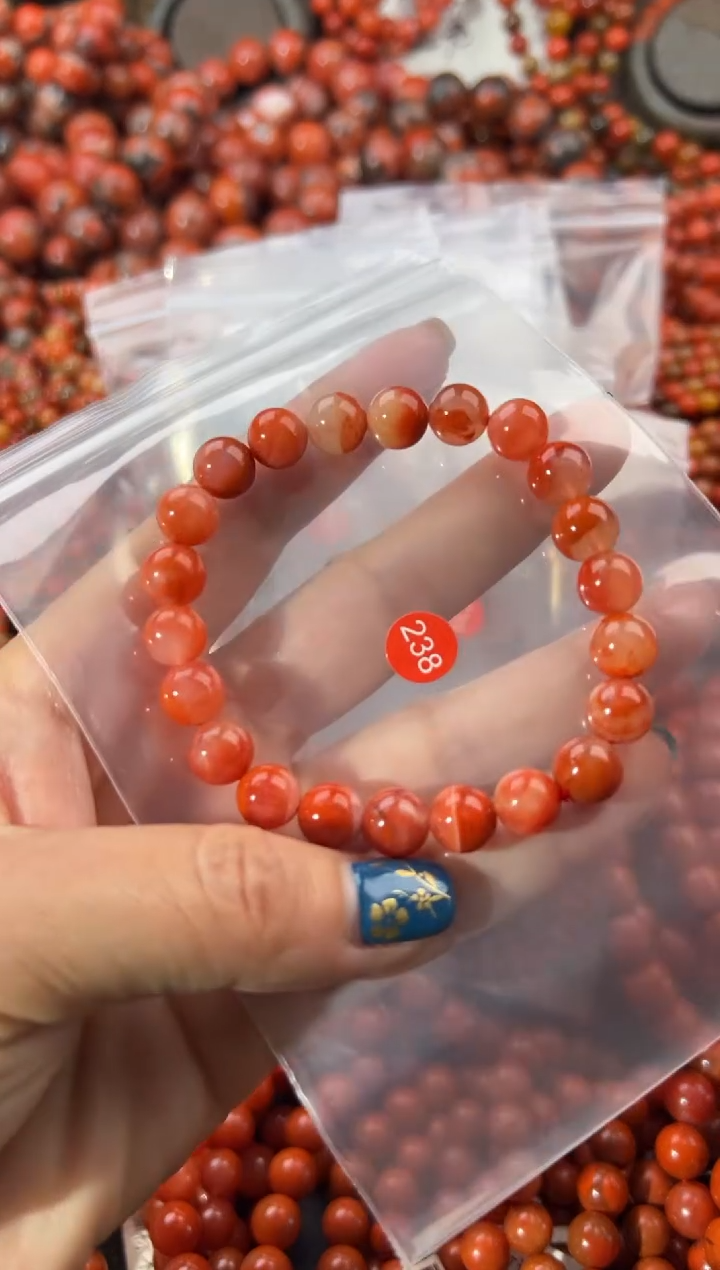 未镶嵌手串南红玛瑙8+