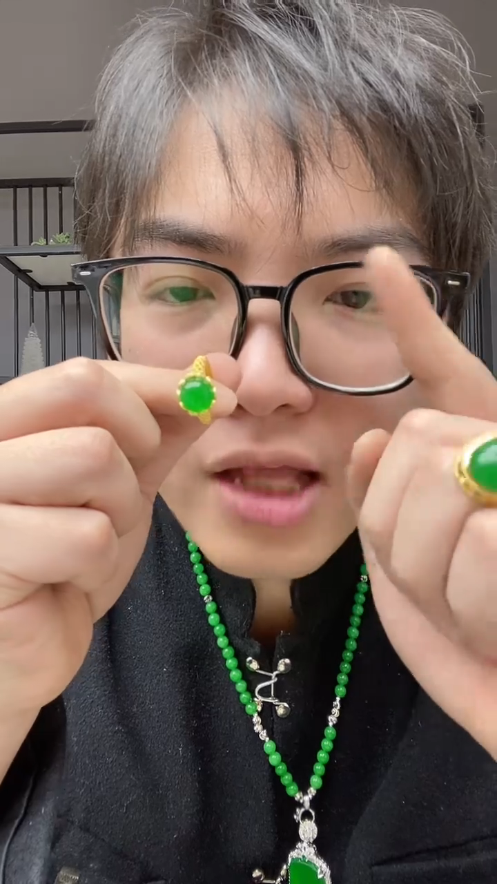 【闪购商品】翡翠颈饰合金戒指