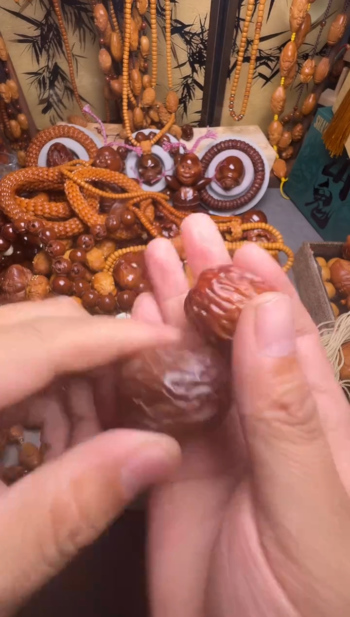 手串橄榄核我**名大枣一对