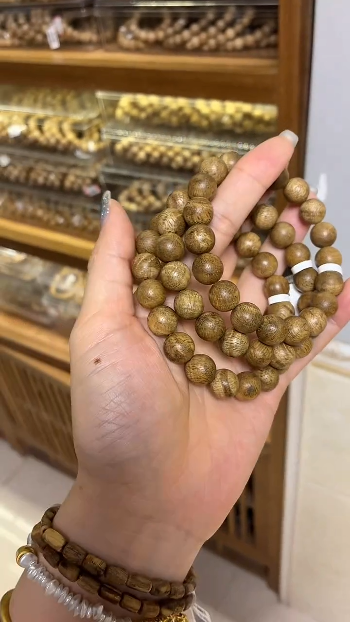 沉香手串文莱圆珠单圈1.1多样性发其一