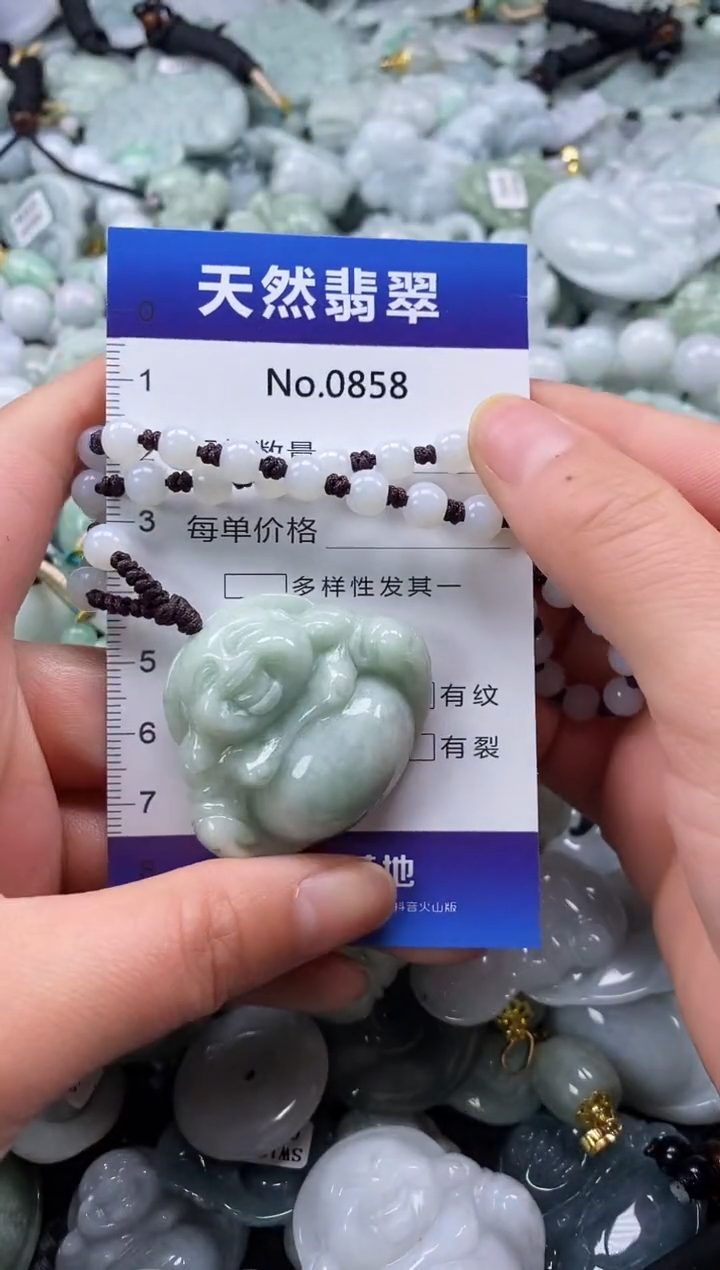 【闪购商品】翡翠颈饰未镶嵌缅甸A货翡翠0858