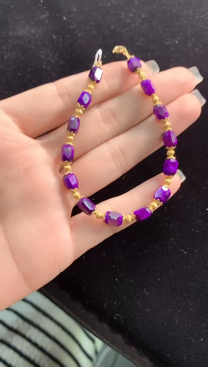 【闪购商品】苏纪石（舒俱来）.18K金镶嵌舒俱来手链