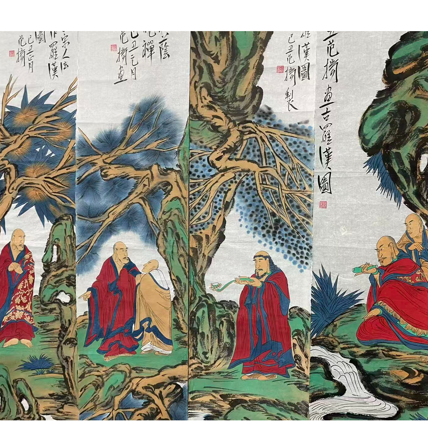 四条屏国画--FY-嘉福