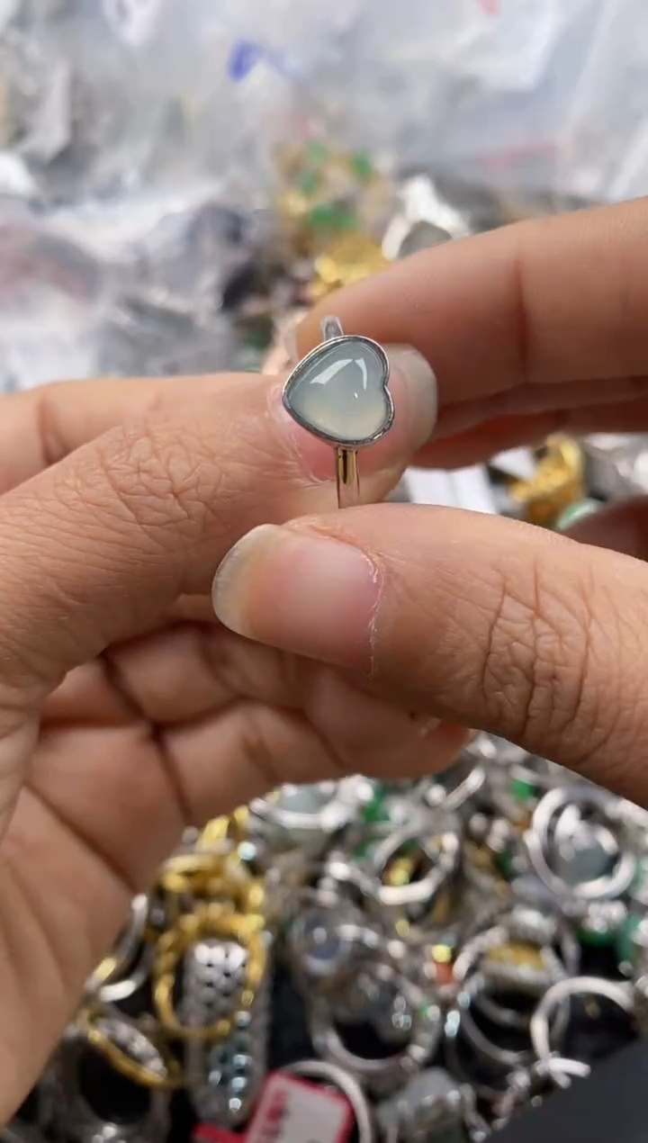 银S925镶嵌戒指翡翠777---6