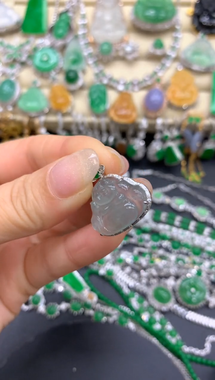 【闪购商品】翡翠颈饰18K金镶嵌217-中国好珍宝