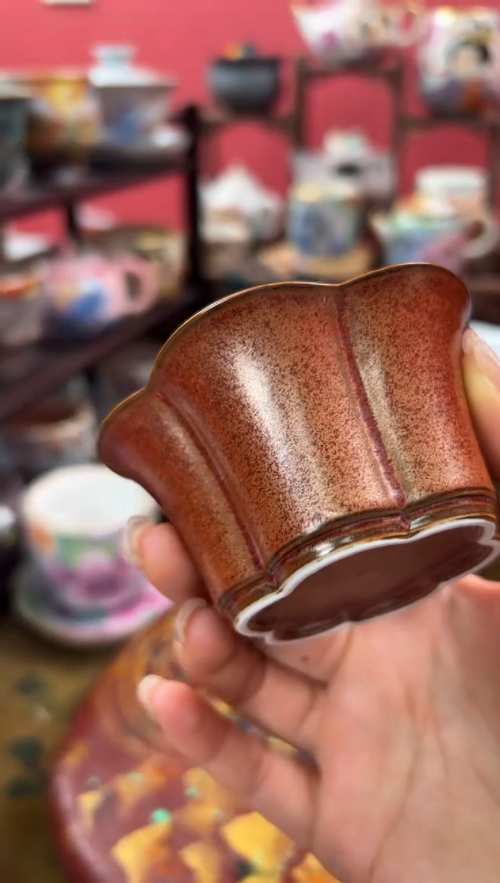 【闪购商品】红金釉清雅樱花小碗碟