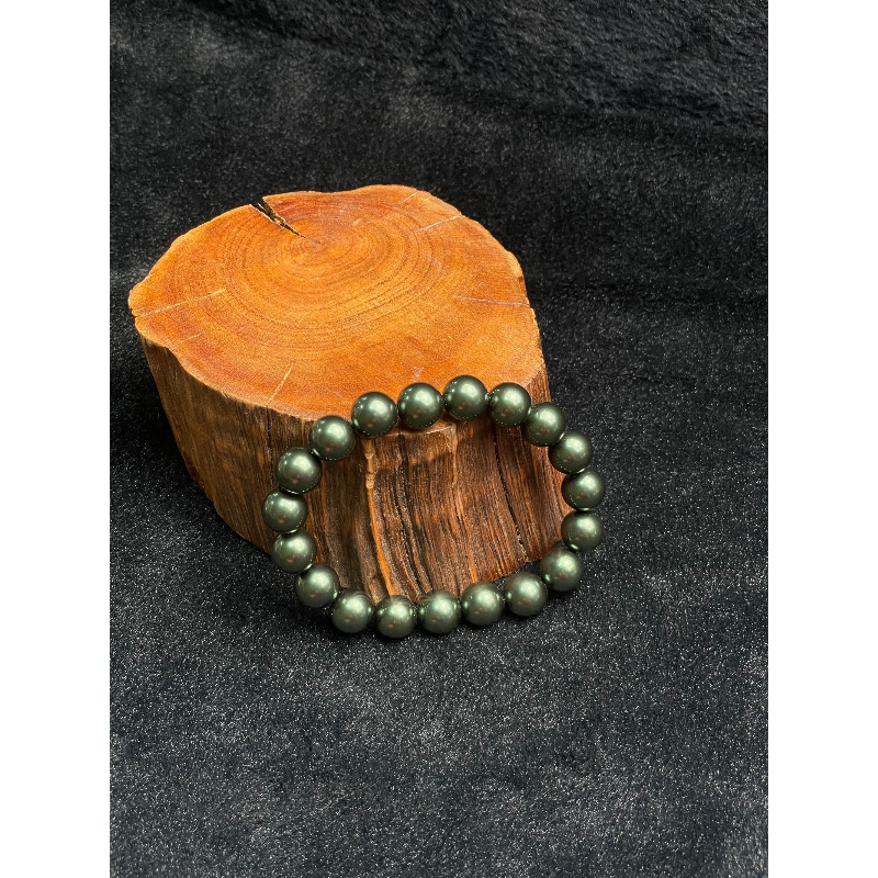 E43绿孔雀海水贝10m手串时尚百搭女款