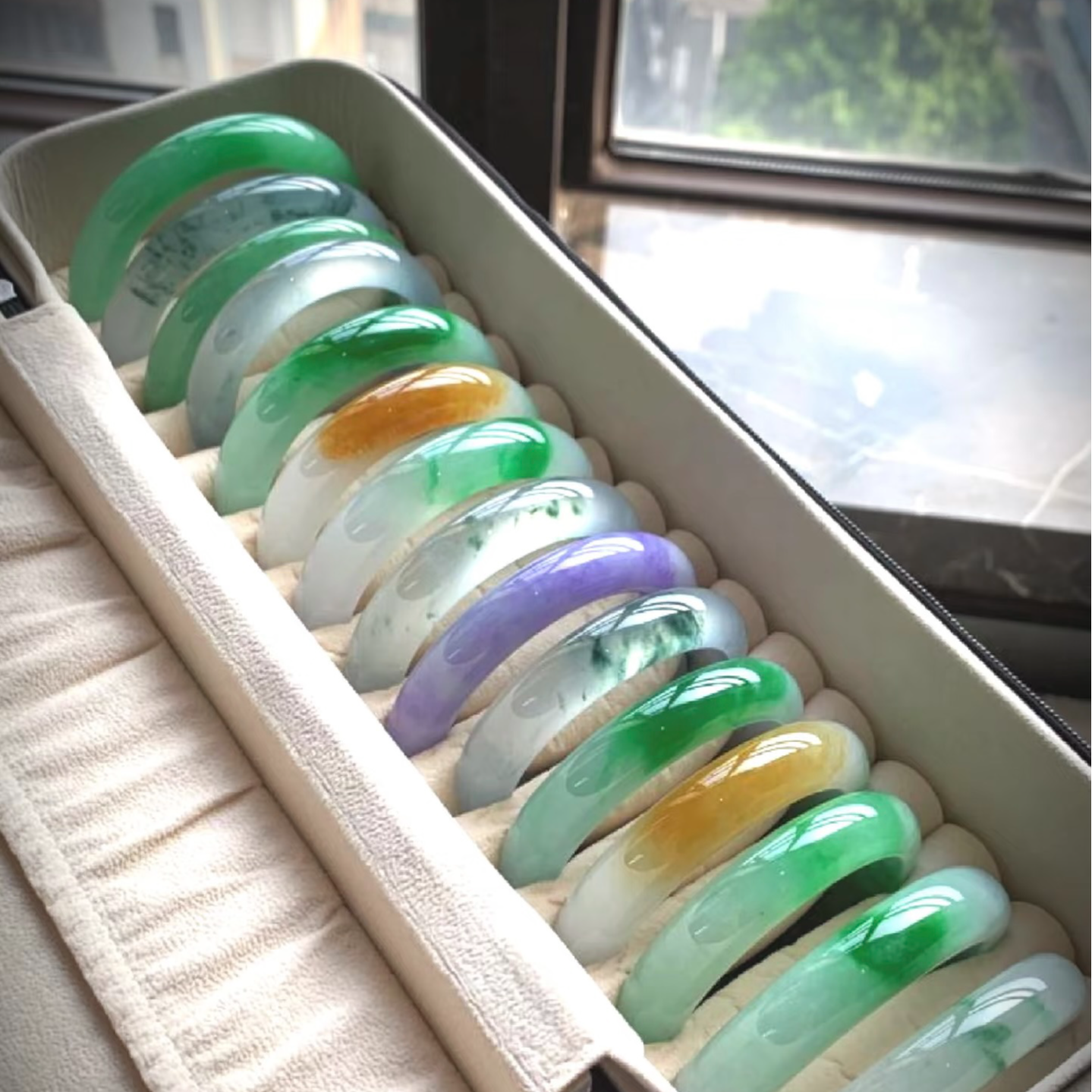 非金属合成锆石手镯 一号链接绿色冰透高货手镯多色美人镯妈妈