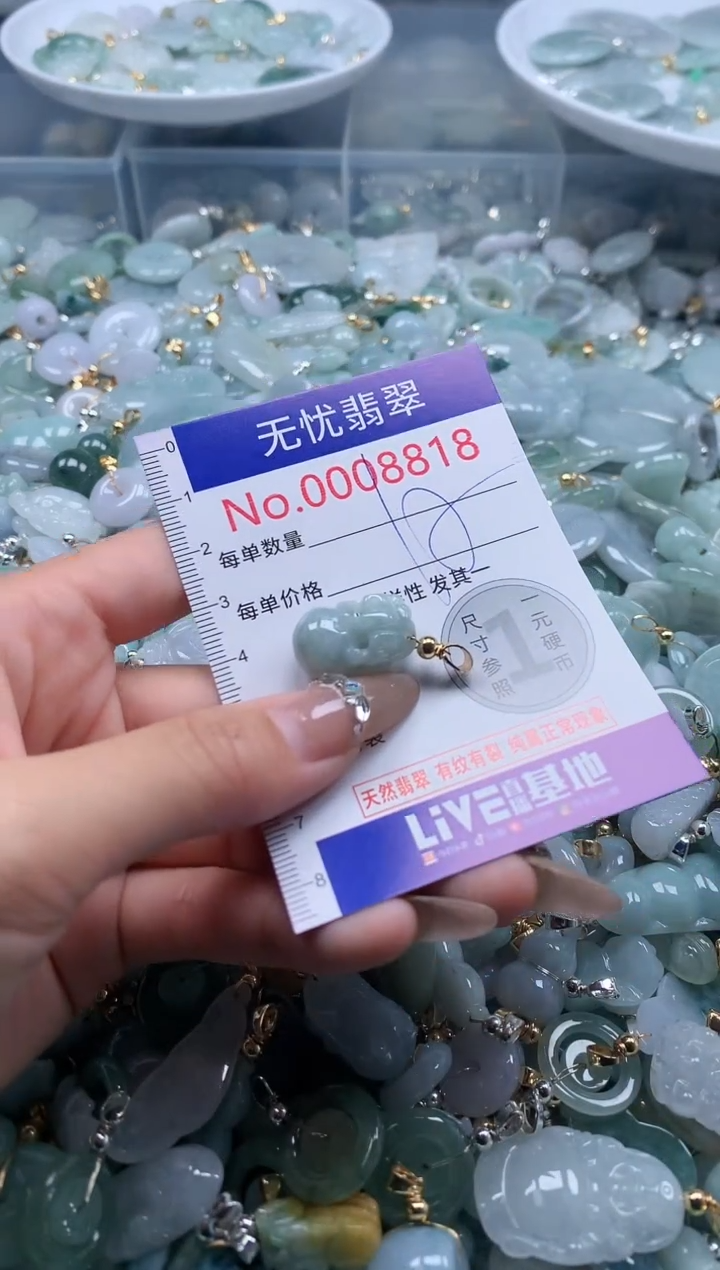 翡翠未镶嵌吊坠(不含链)8818