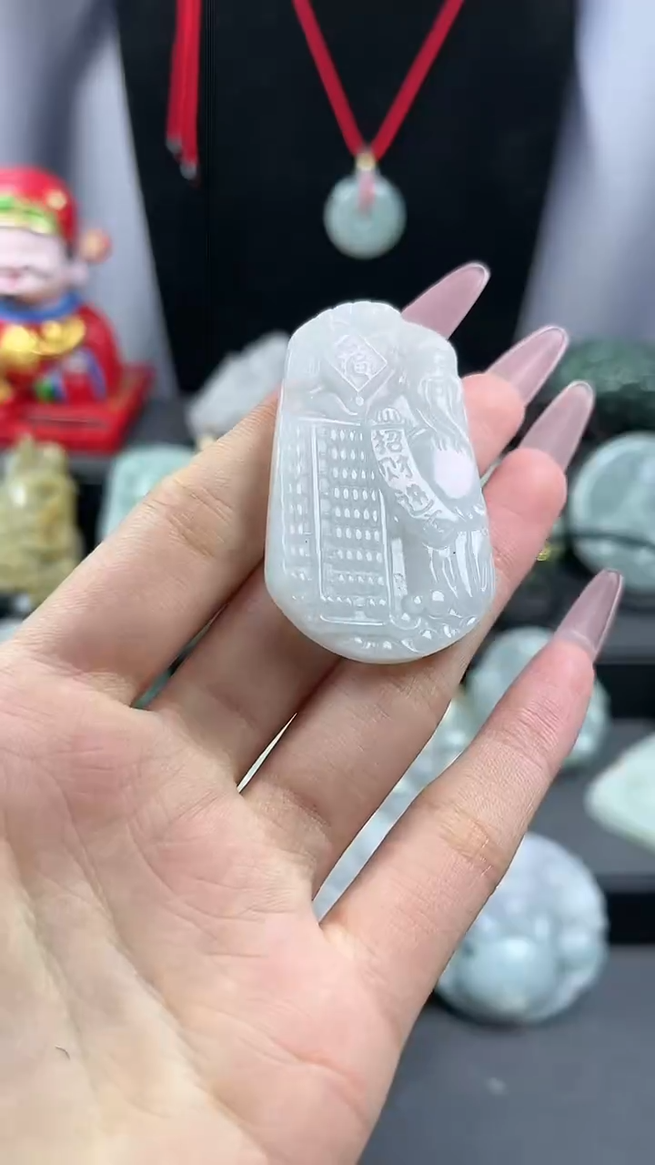 【闪购商品】翡翠颈饰未镶嵌财神爷