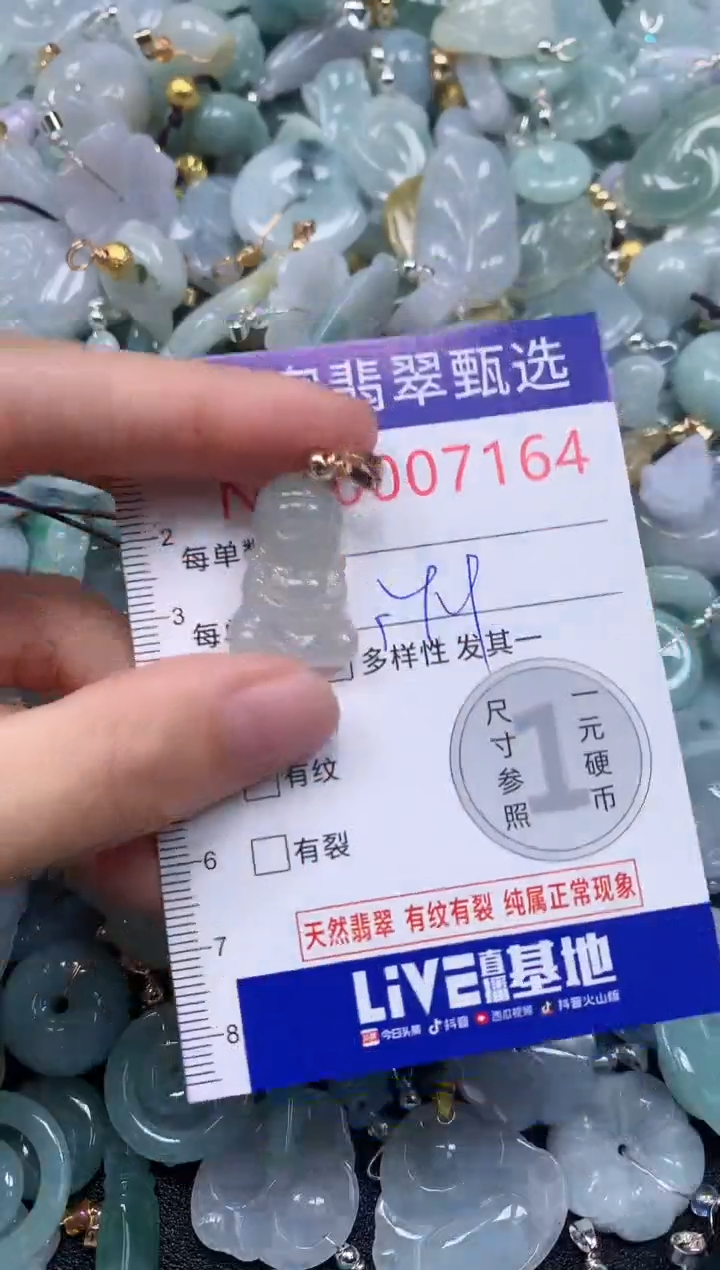 吊坠(不含链)未镶嵌翡翠7164