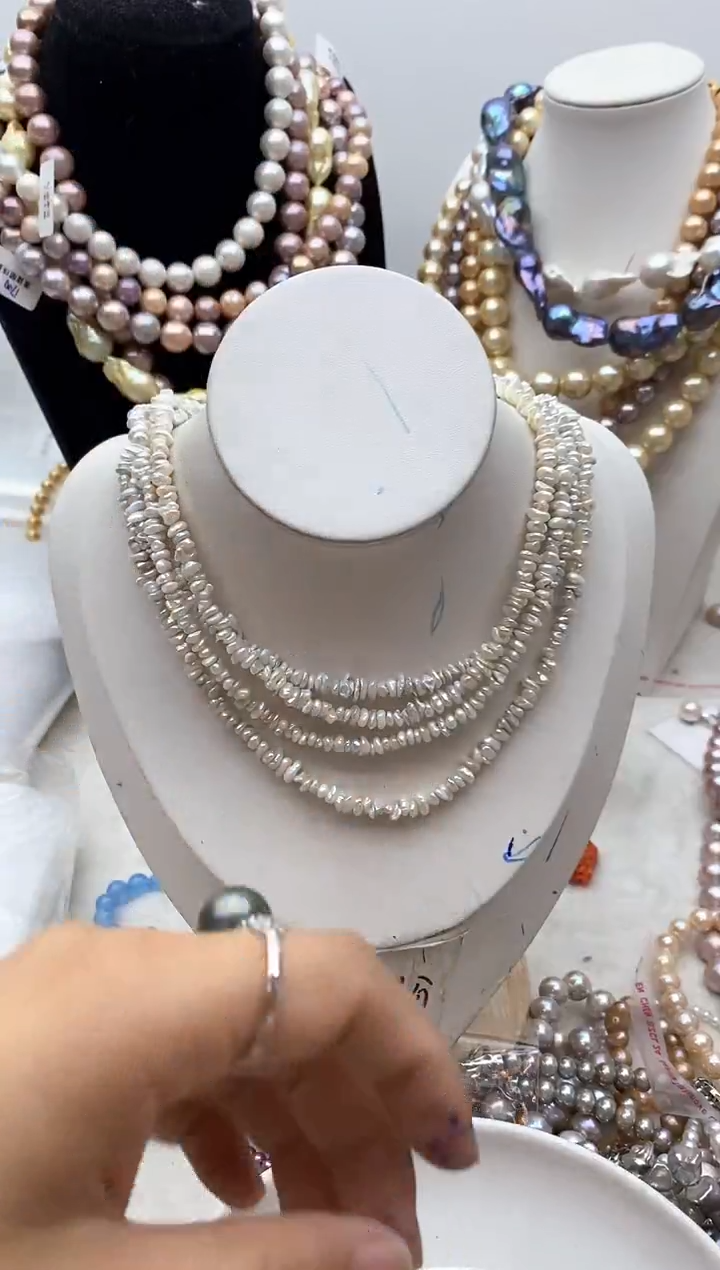 【闪购商品】淡水珍珠颈饰钛钢139