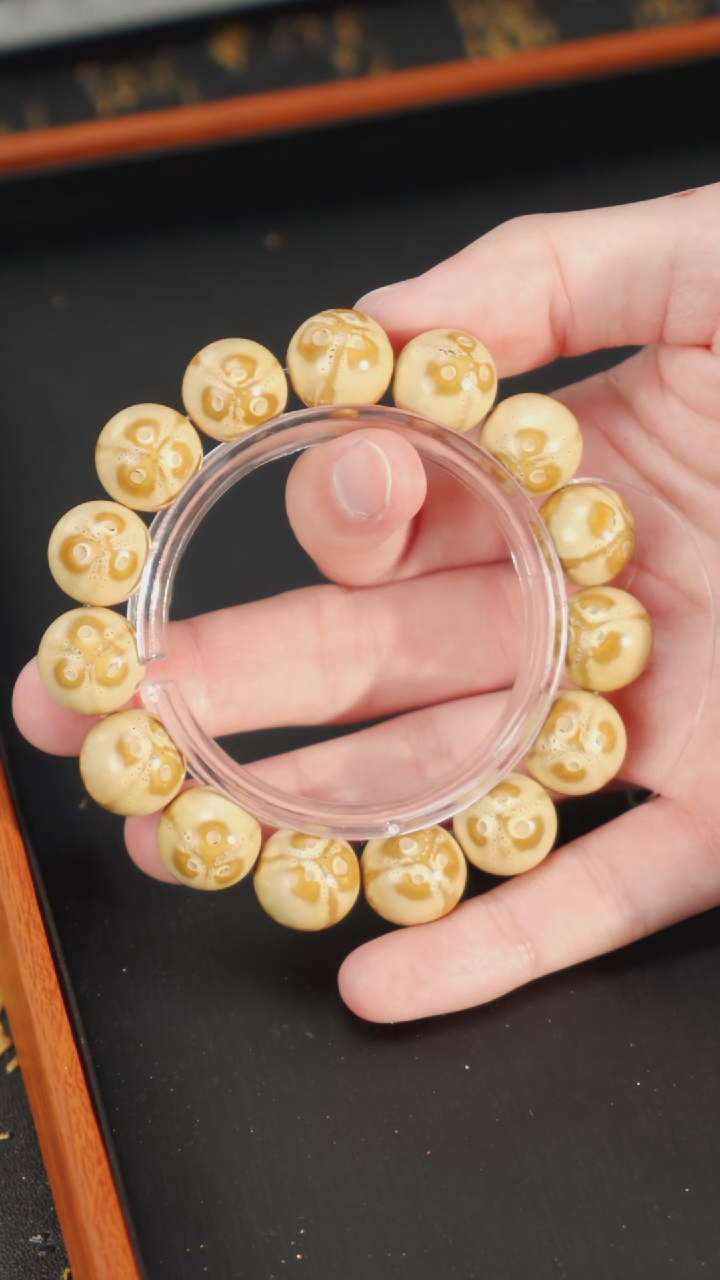 【闪购商品】紫金鼠手串紫金鼠熊猫光珠14+