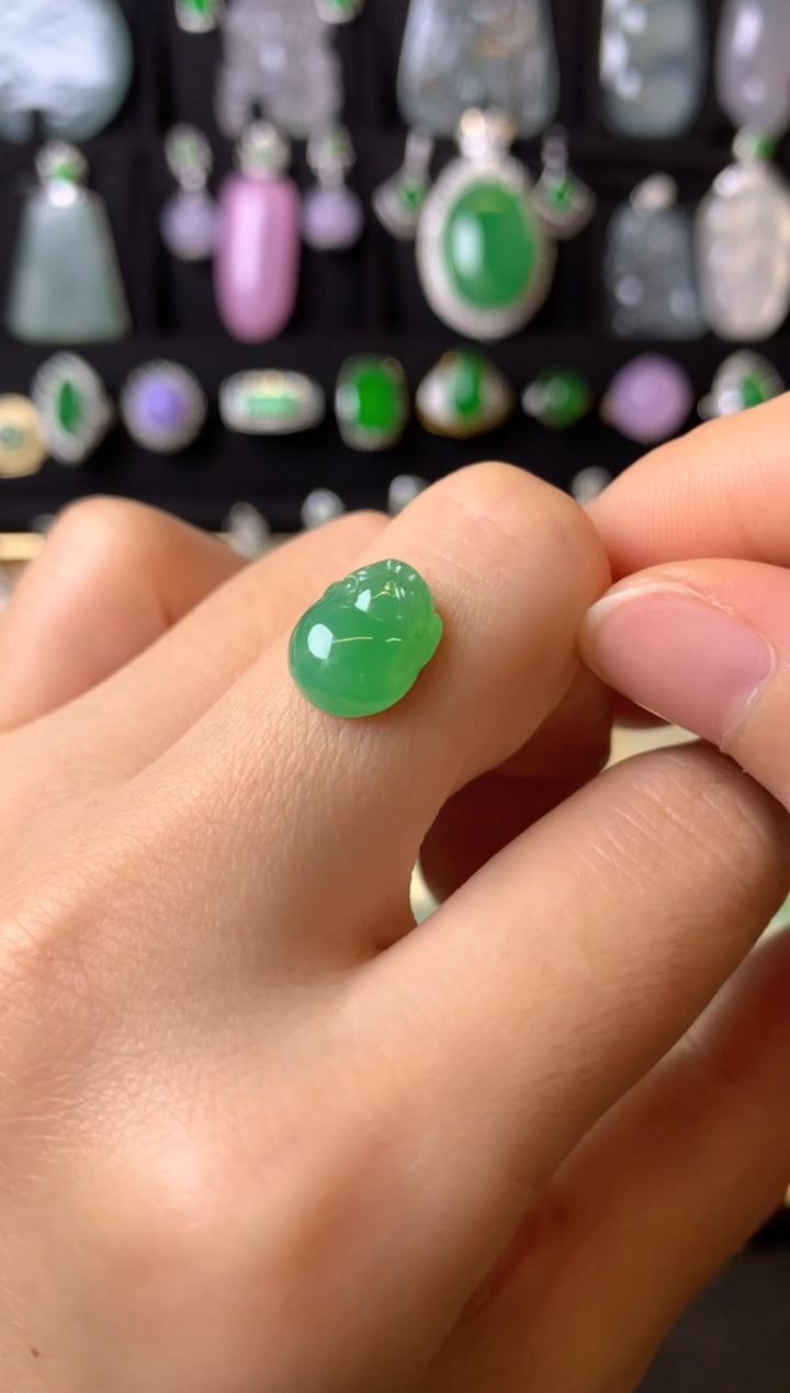 【闪购商品】定制翡翠未镶嵌1裸玉（客户意向镶嵌）