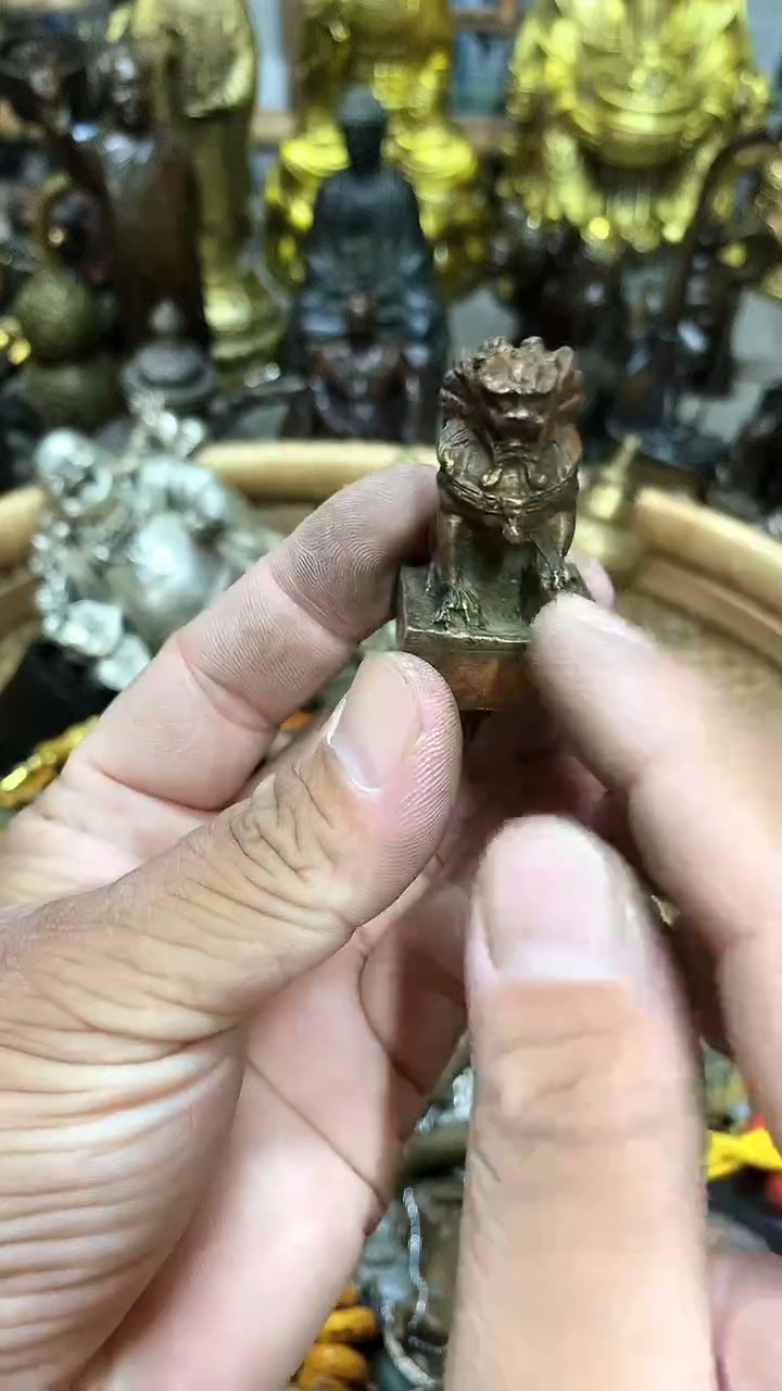 鸿兴工艺摆件把件狮子印章