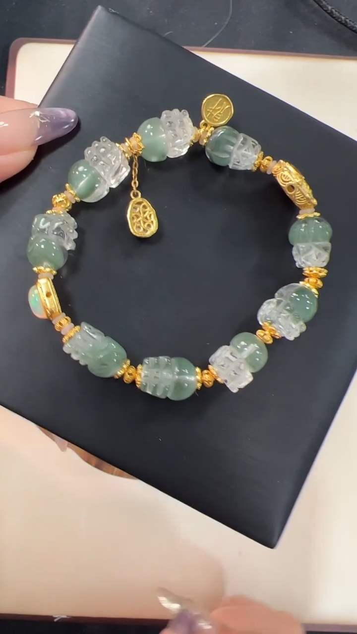 【闪购商品】水晶手链银S925镶嵌RJ1121