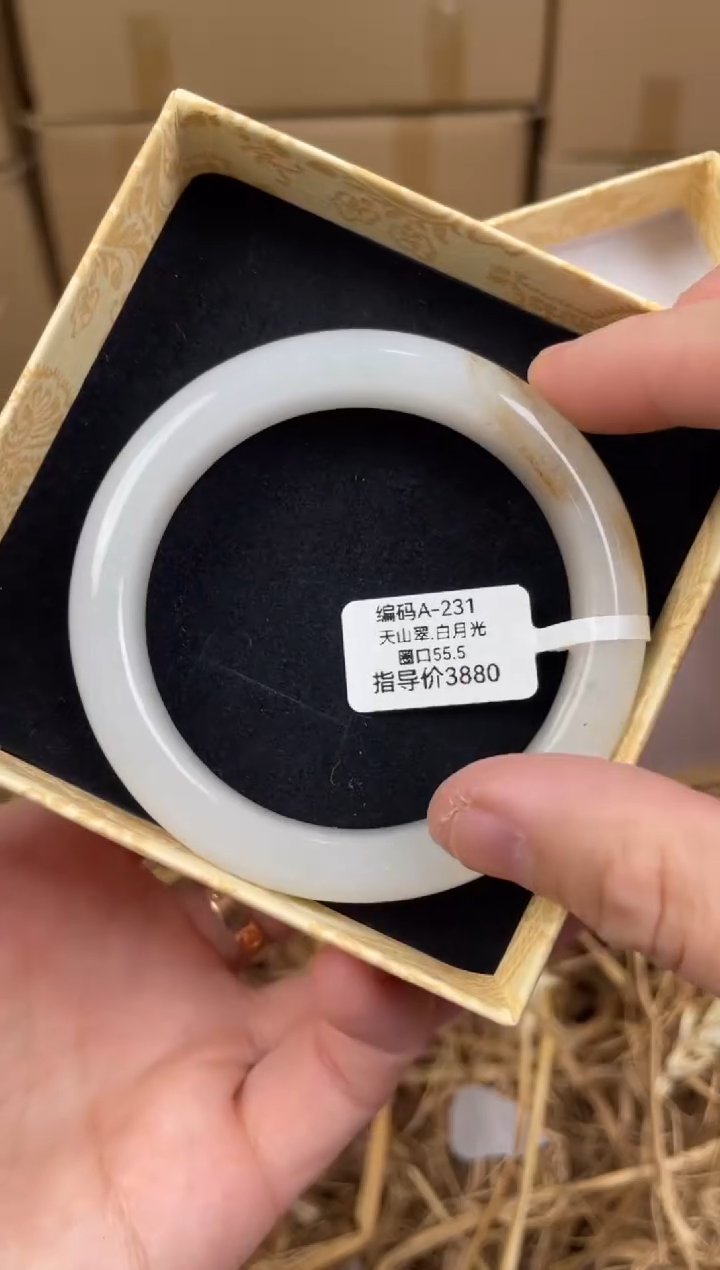 未镶嵌手镯石英质玉A231