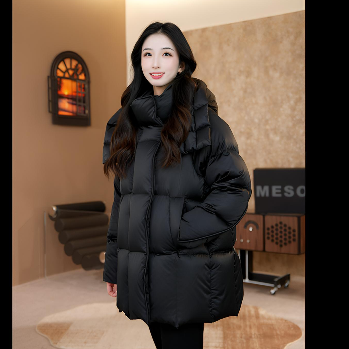 【云曦缎羽】短款95绒白鸭绒极简风加厚款缎面中式极寒冬新国标【鸭】