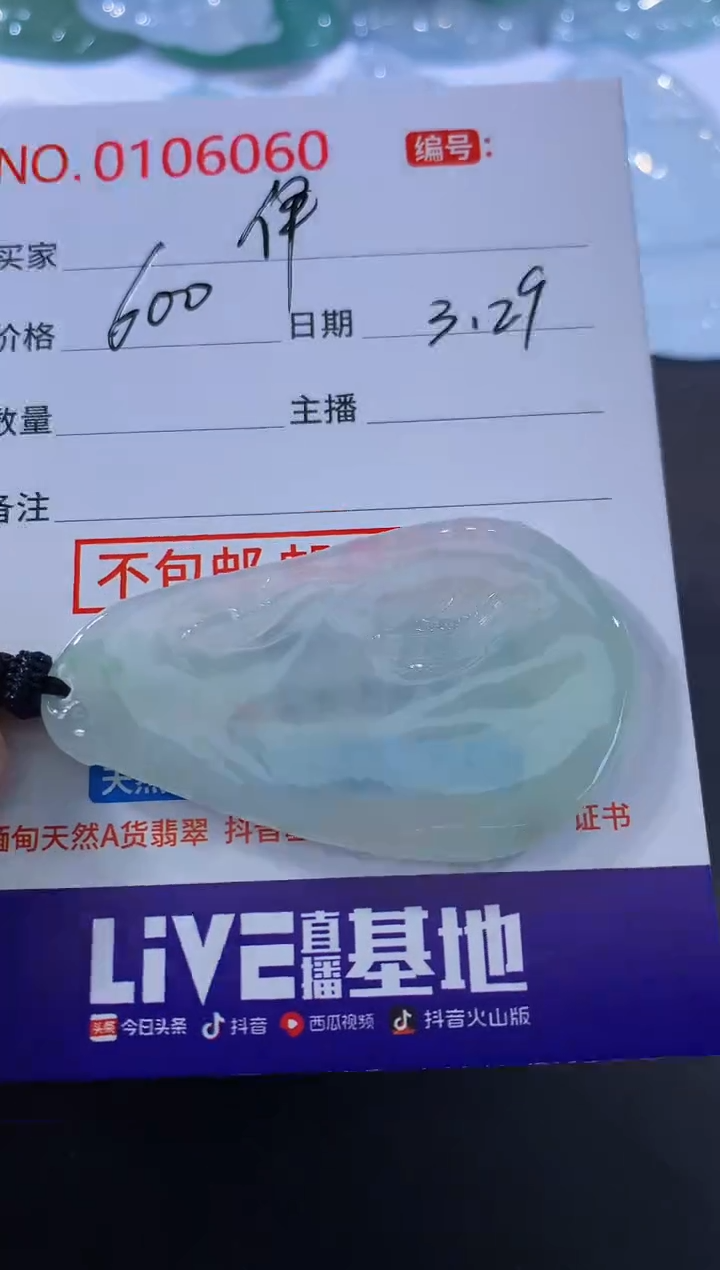 翡翠未镶嵌颈饰伊