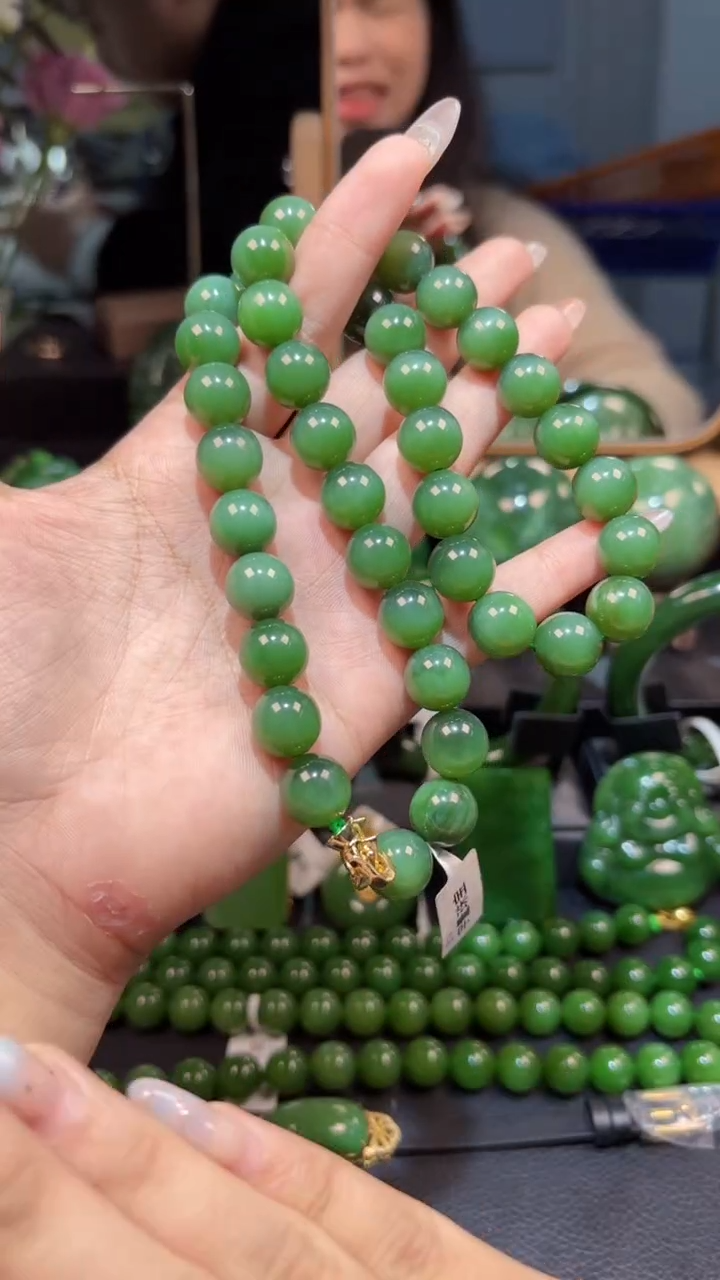 【闪购商品】和田玉（碧玉）项链银S925镶嵌1