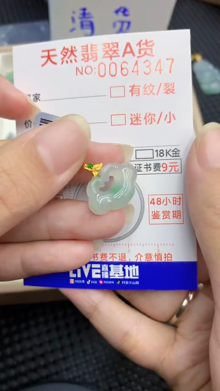 【闪购商品】翡翠颈饰18K金镶嵌            8