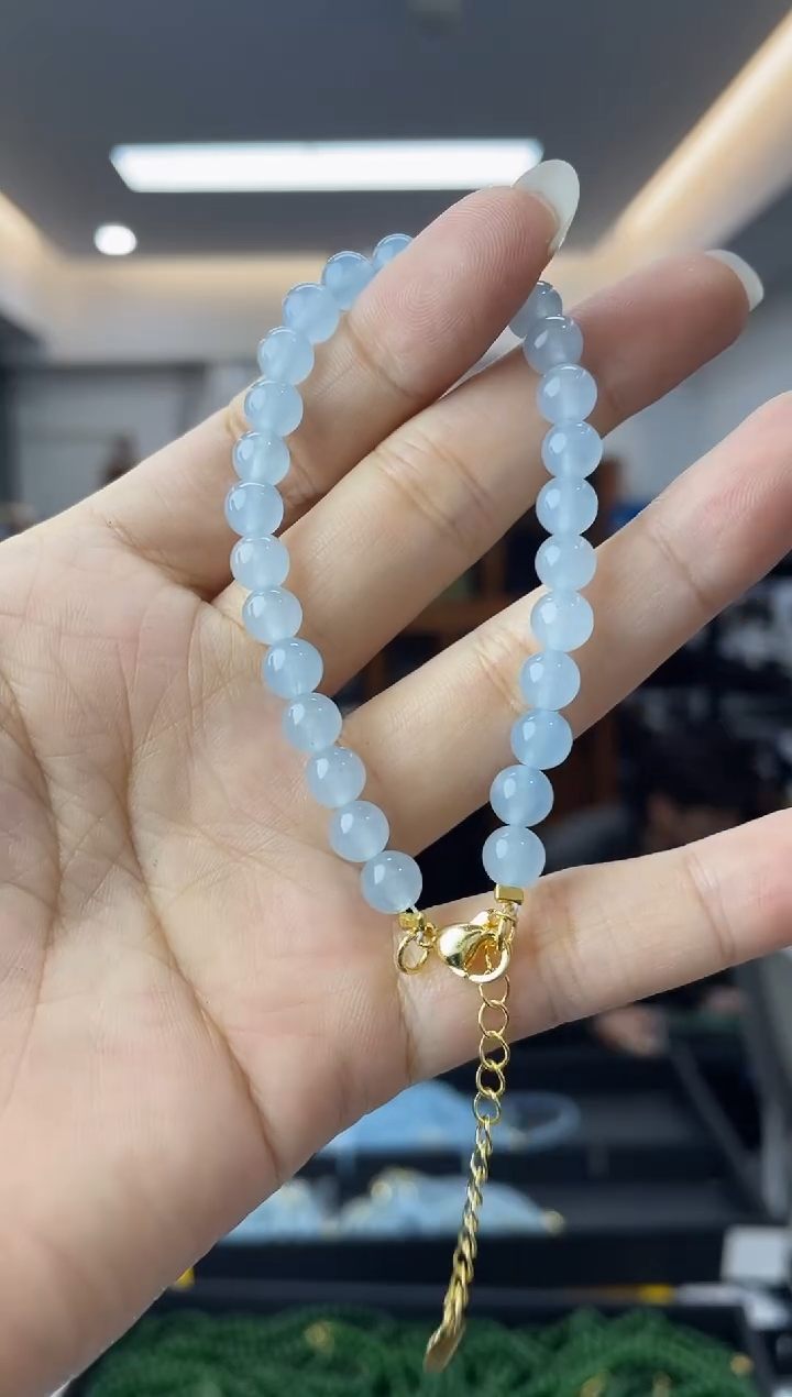 【闪购商品】海蓝宝石手链未镶嵌多样性一件发货