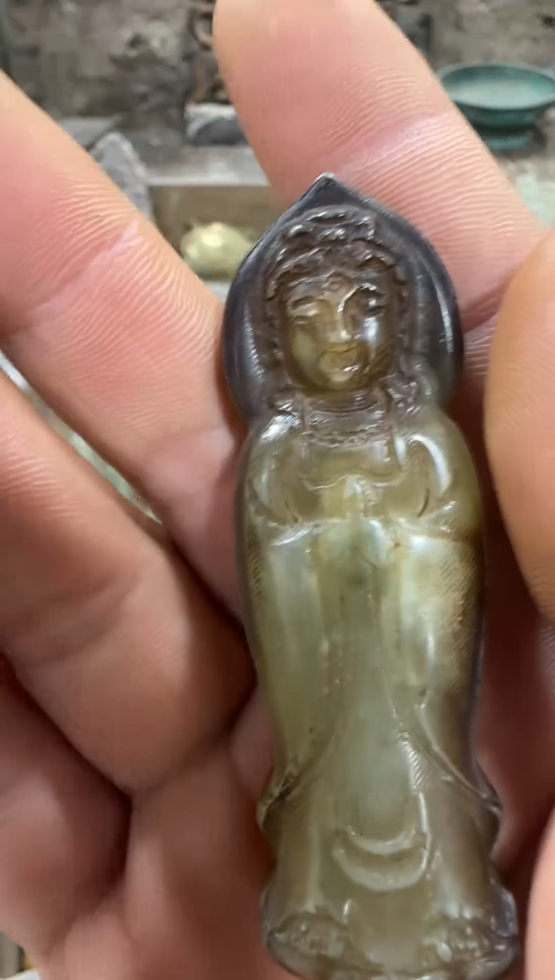 未镶嵌和田玉（糖玉）挂件1111