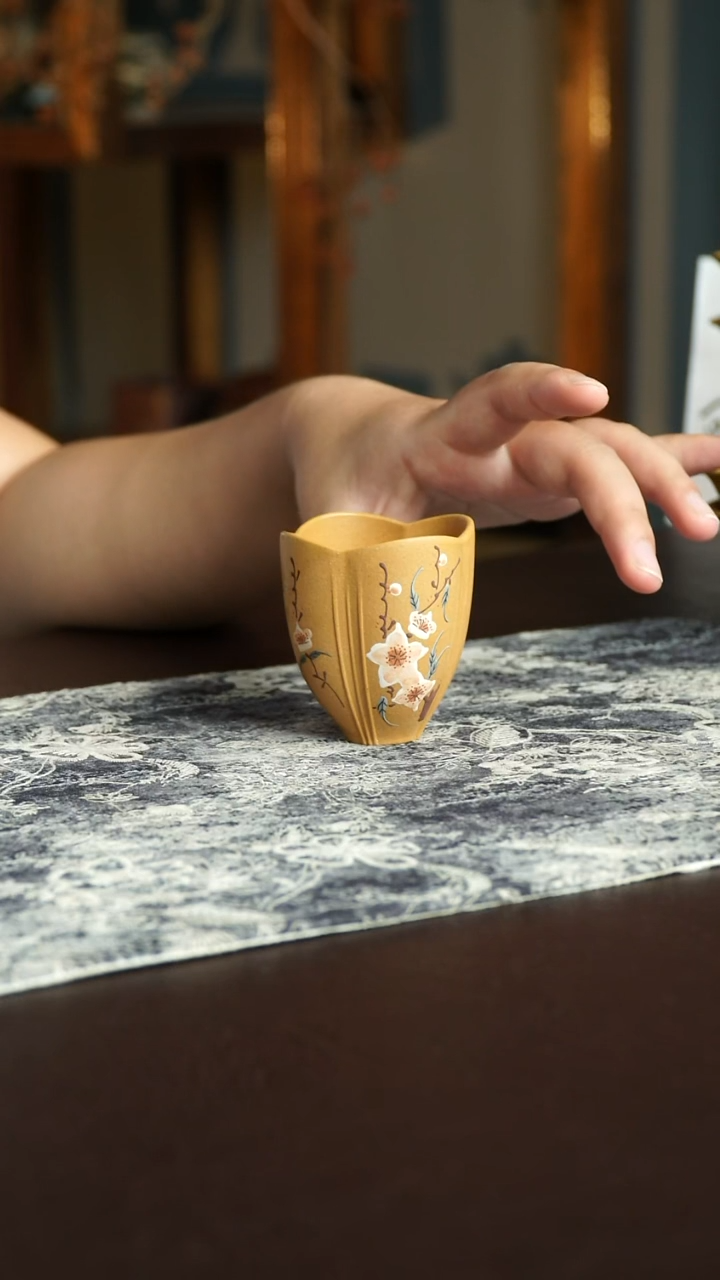 茶杯紫砂39号宜兴紫砂原矿作品