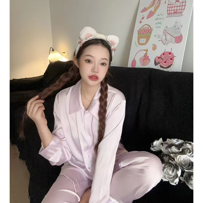 莫里伊【柔光薰衣紫】小众时尚设计休闲可外穿保暖睡衣家居服