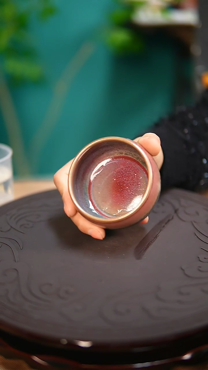 【闪购商品】杯钧尚源原矿钧瓷绿霞圆融杯