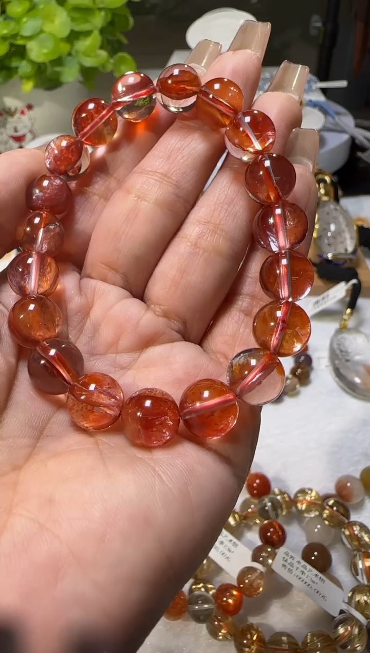 【闪购商品】水晶手串未镶嵌糖纸胶花手串10m+ X37952成