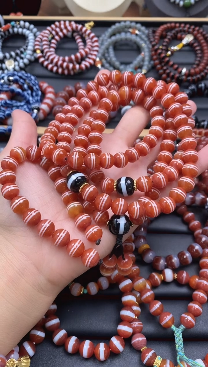 【闪购商品】玛瑙/玉髓108未镶嵌108粒