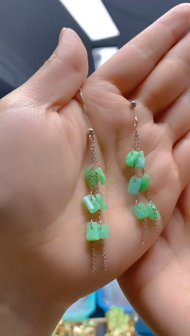 【闪购商品】翡翠耳饰合金0430翡翠耳线