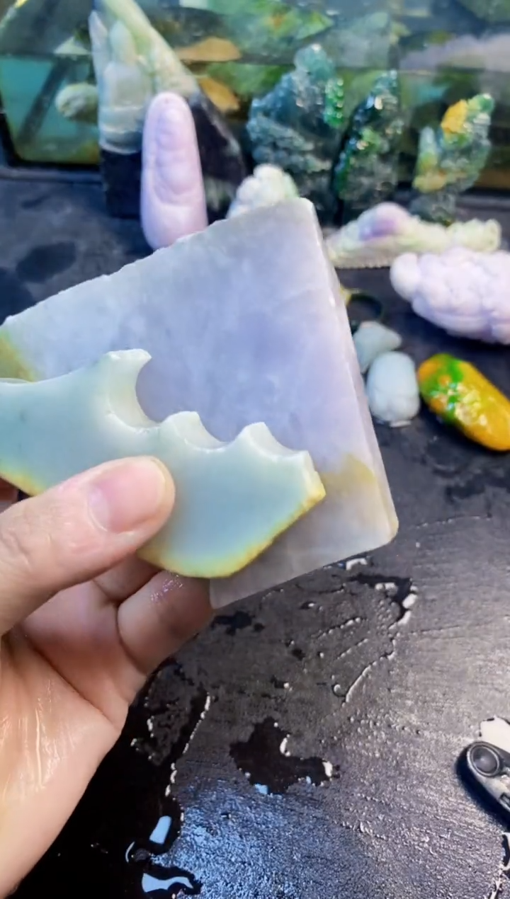 颈饰未镶嵌翡翠天然翡翠035