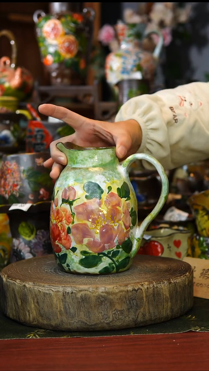 陶瓷91景德镇手工手绘釉下彩