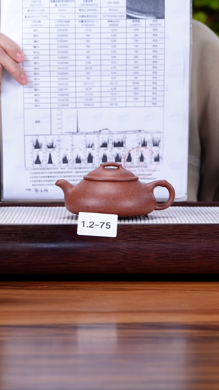 茶壶紫砂1.2-75  95全 桃花泥 简瓢150