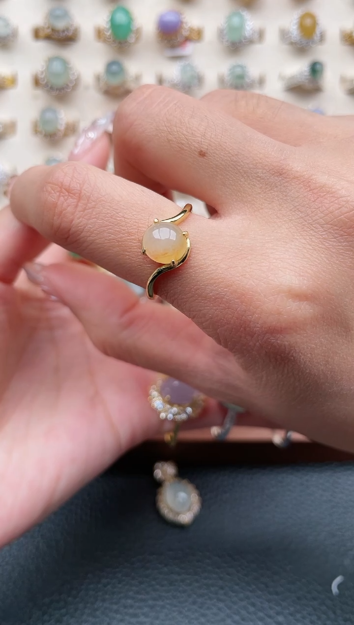 【闪购商品】翡翠戒指银S925镶嵌1111