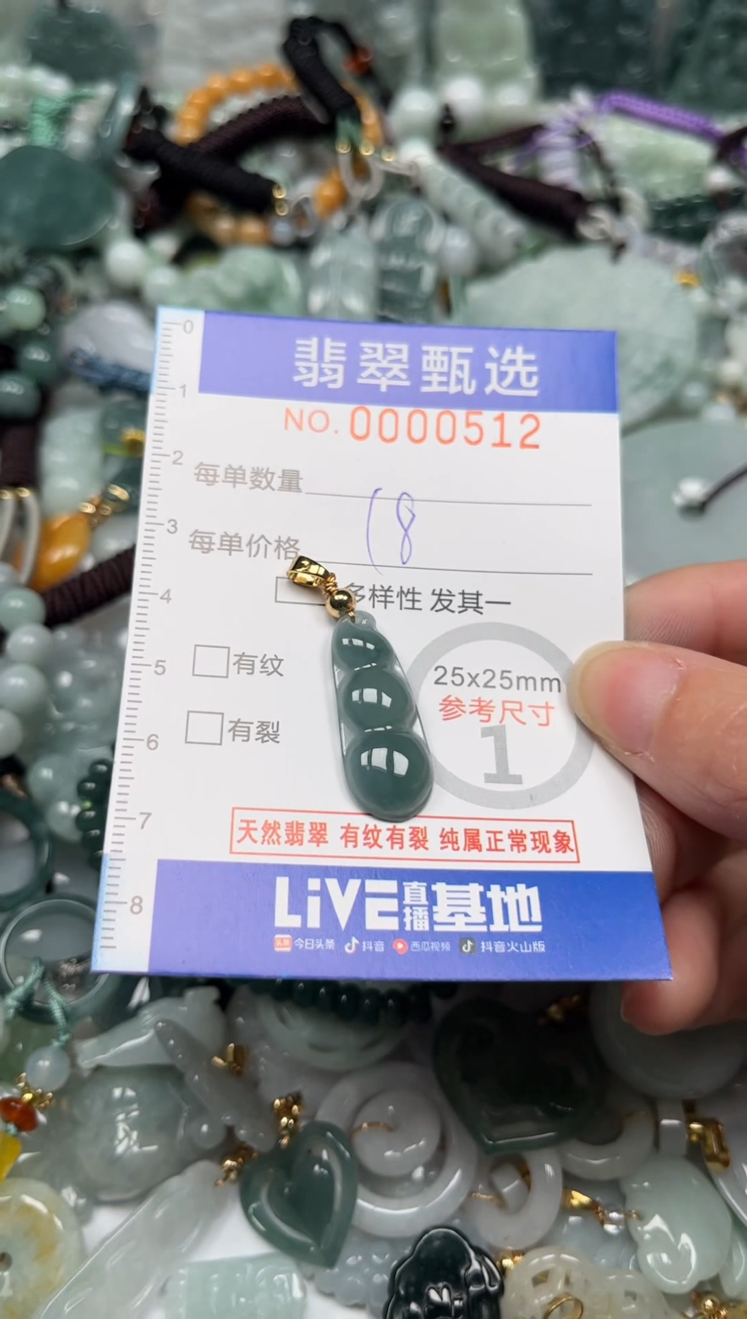 【闪购商品】翡翠颈饰未镶嵌00..0512
