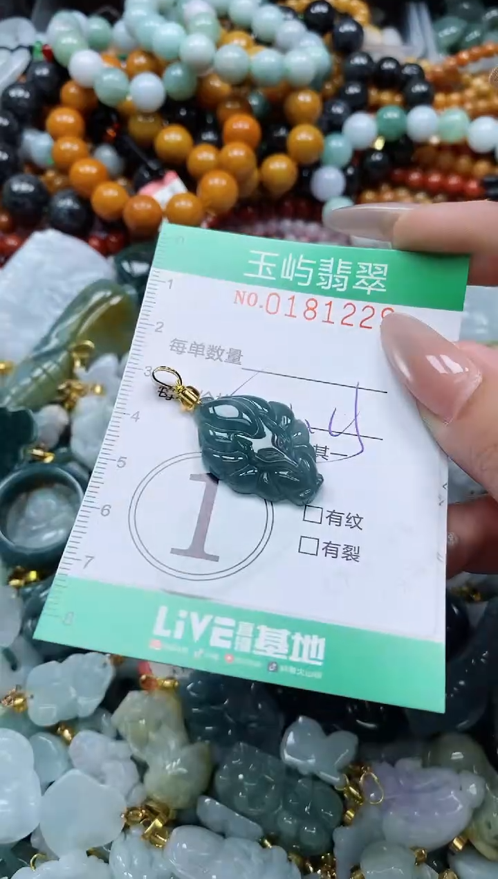 翡翠未镶嵌颈饰闪购0181229多样性发其一