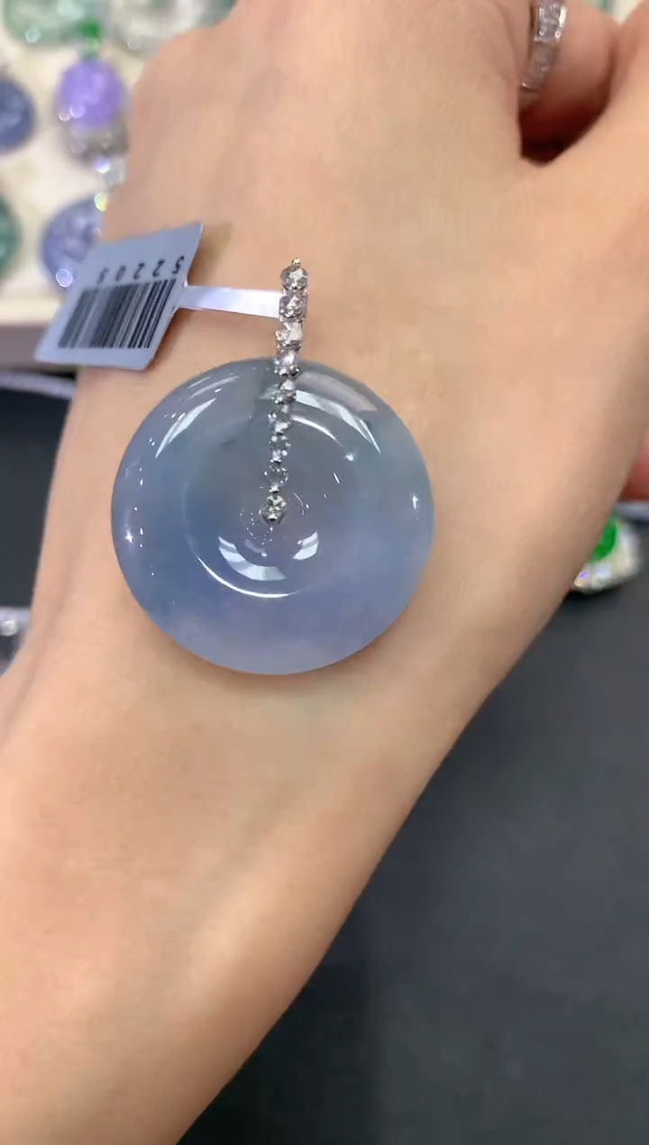 【闪购商品】翡翠吊坠(不含链)18K金镶嵌a34多样性一件发紫货有色差