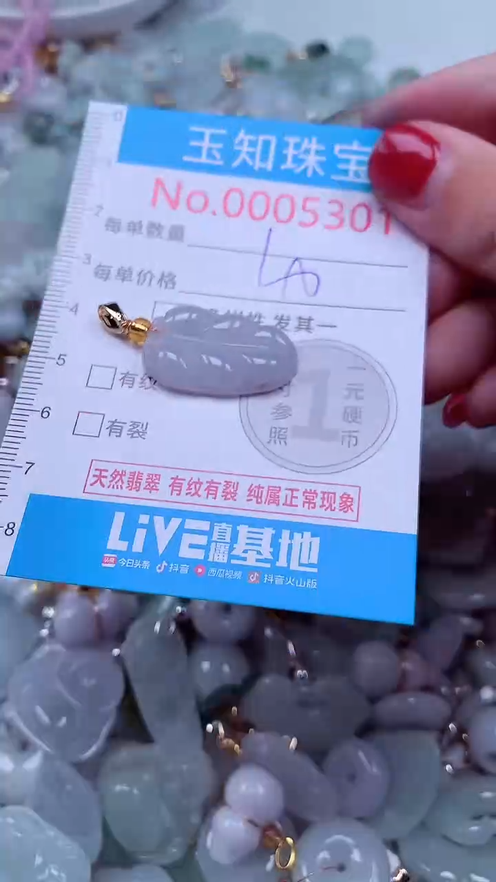 吊坠(不含链)未镶嵌翡翠5301